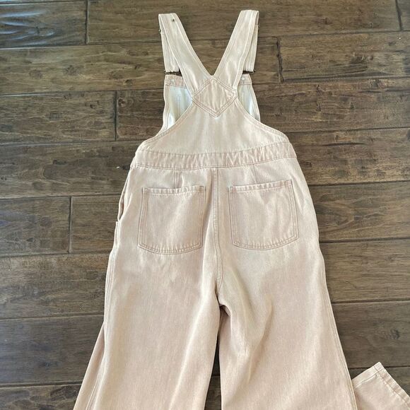 SPELL Classic Overalls Blush Straight Leg Women's Small 100% Organic Cotton Boho - Picture 4 of 15